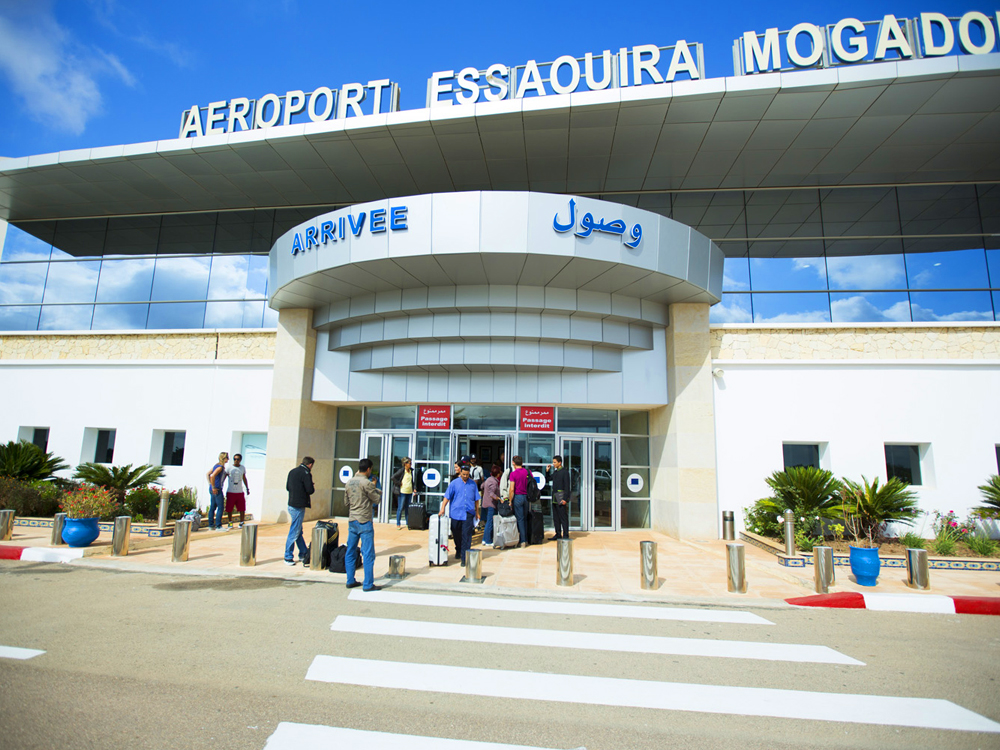 Aéroport et ville d'Essaouira